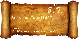 Bazarea Tasziló névjegykártya
